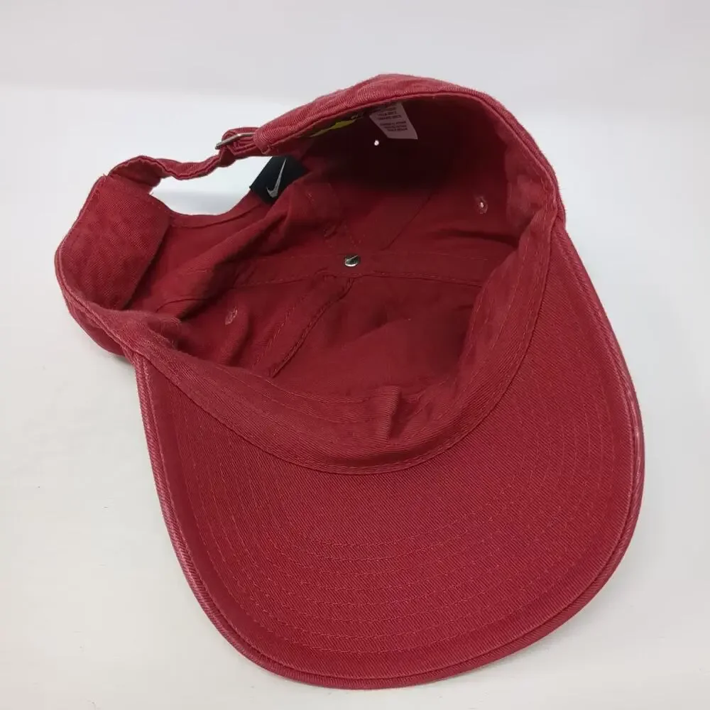 Nike USC Trojans NCAA Red Baseball Cap One Size Heritage86 Strapback Logo Hat